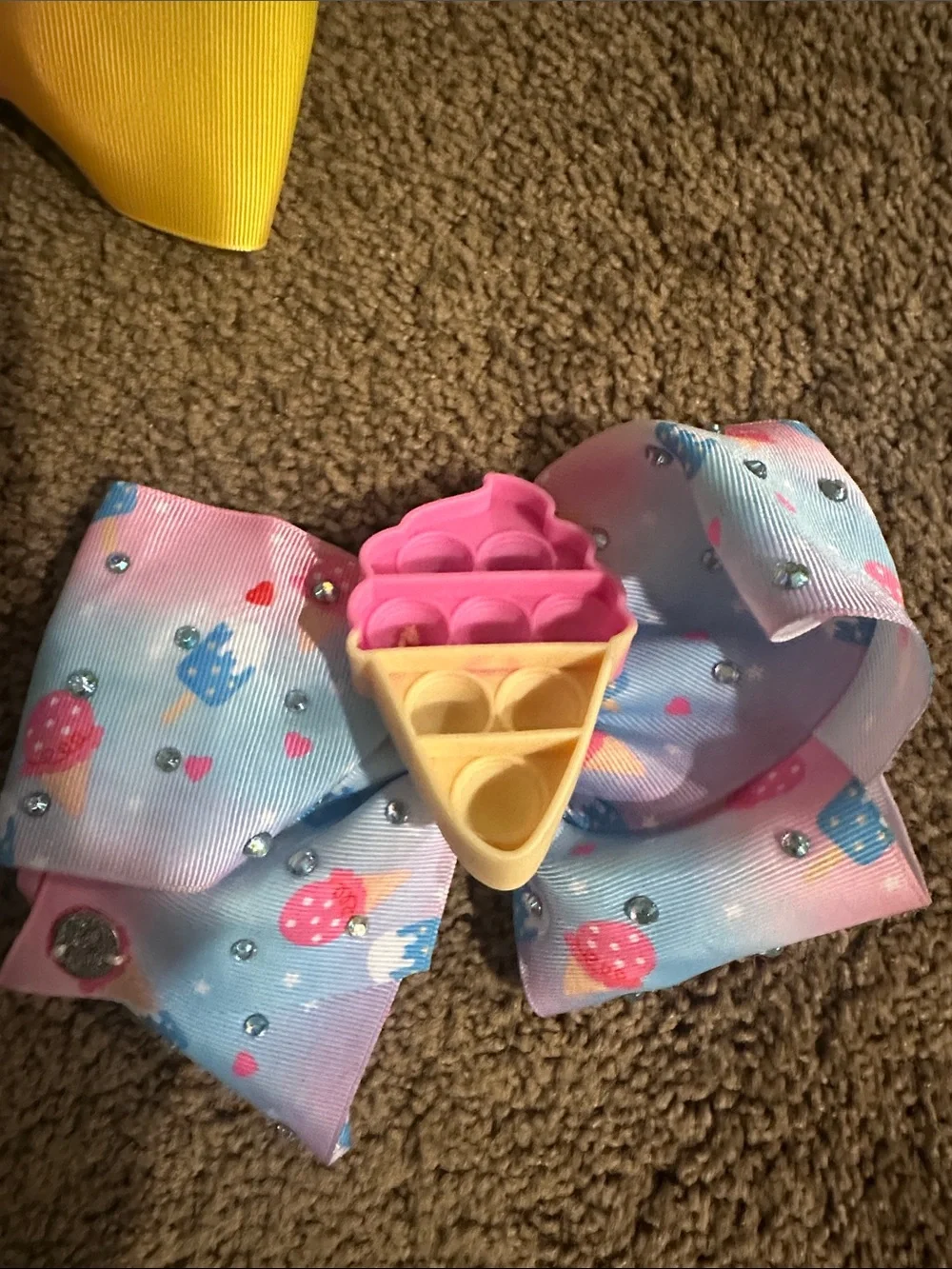 JoJo Siwa Rainbow & Blue Kids Hair Bow Set